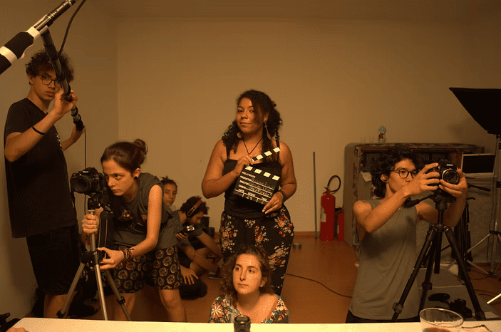 Por trás da câmera, os idealizadores.